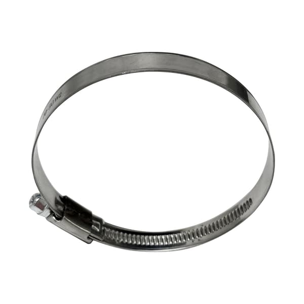 W2 snekkeklemme Ø70-90 mm, bredde 12 mm - rustfrit stål