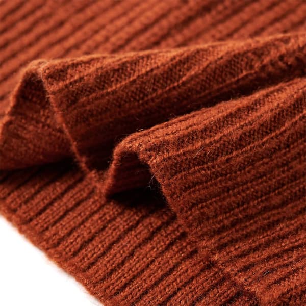 Børne strikket sweatervest, cognac, 116
