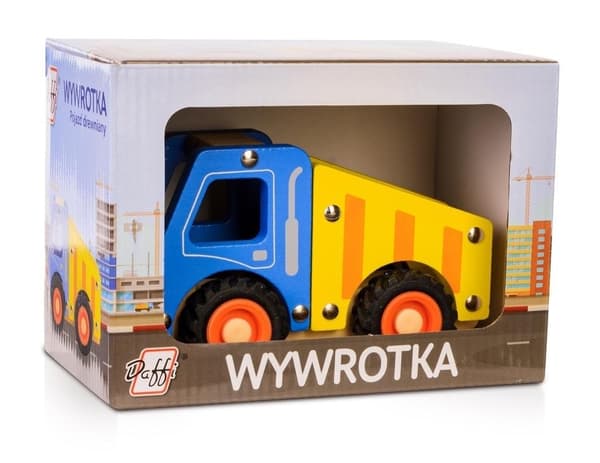 Puinen auto renkailla - kippiauto