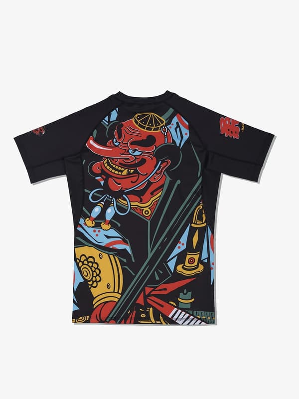 MANTO Herre Rashguard Kortærmet TENGU Sort M