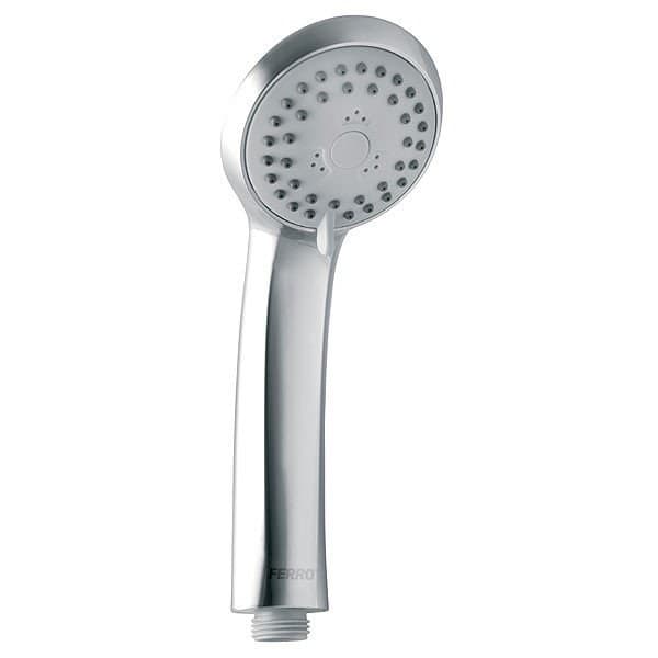 Sole brusehoved med 3 funktioner, krom