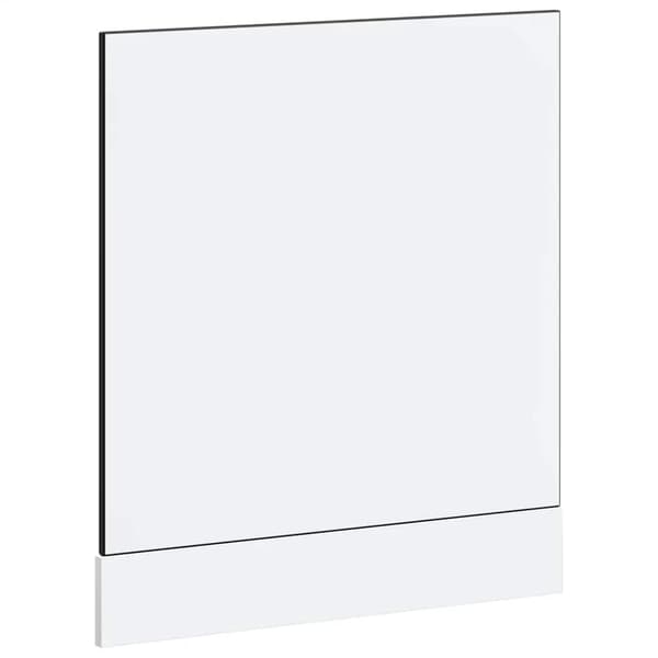 vidaXL opvaskemaskinepanel Lucca sort træbaseret materiale
