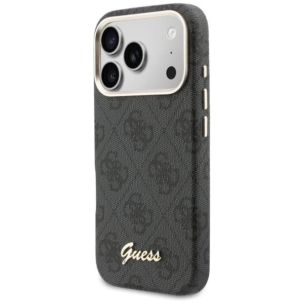 Guess 4G Script MagSafe-etui til iPhone 17 Pro, sort