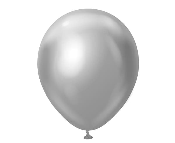Spejl sølvballoner 50 stk.