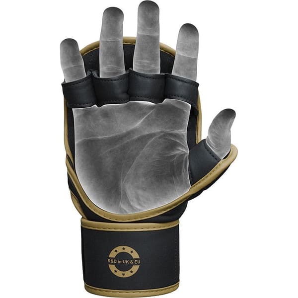 RDX MMA F6 Sparringshandsker Sort/Guld S/M