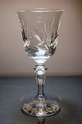 Kristallvinglas 220ml Frozen Leaf