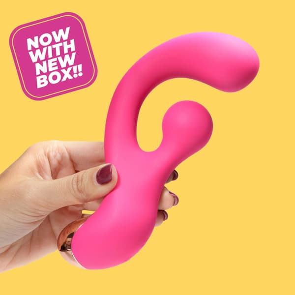 KNUSENDE PLEASER VIBRATOR MED ROTERENDE STIMULATION
