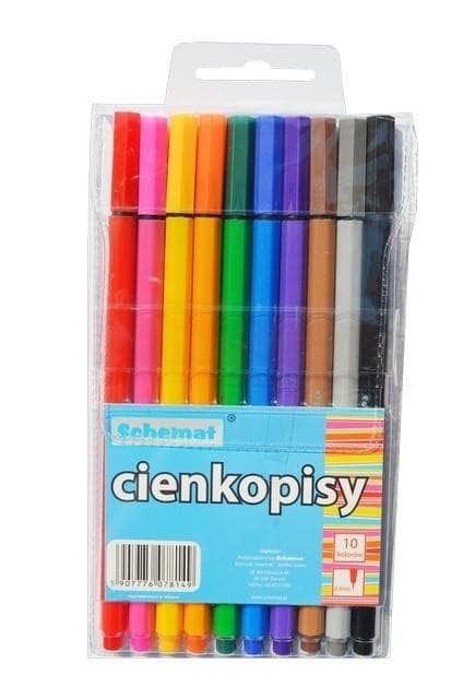 Fineliners 0,4 mm 10 farver