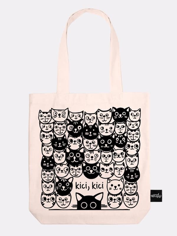 Kitty kitty väska ecru