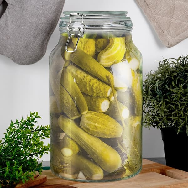 Patentoitu lasipurkki klipsillä 4,2 l