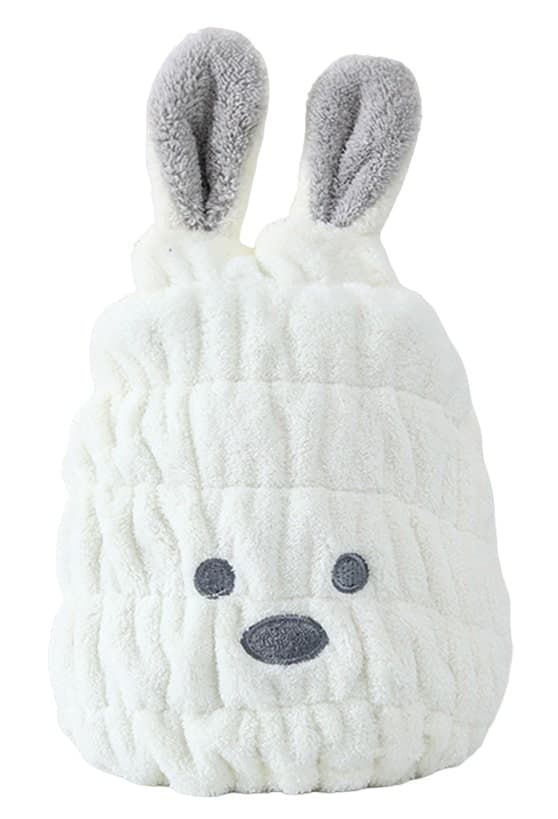 håndklæde turban hårtørrerhætte mikrofiber TEDDY BEAR universal (blå)