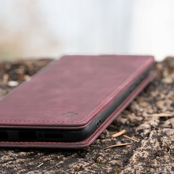 Plånboksfodral SpaceCase lädermockafodral för iPhone 13 Mini