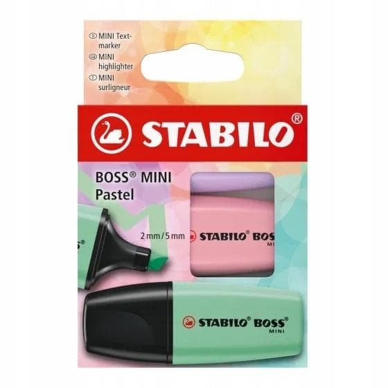 Boss Mini Pastel overstregningstuscher 3 stk.