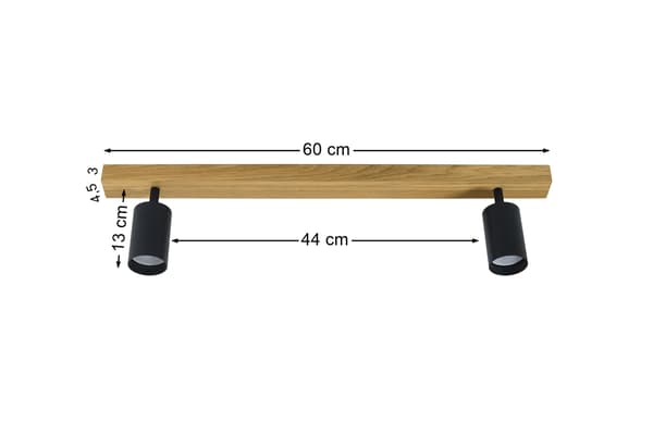 Moderni lamppu - 2 x GU10 - P = 60 cm