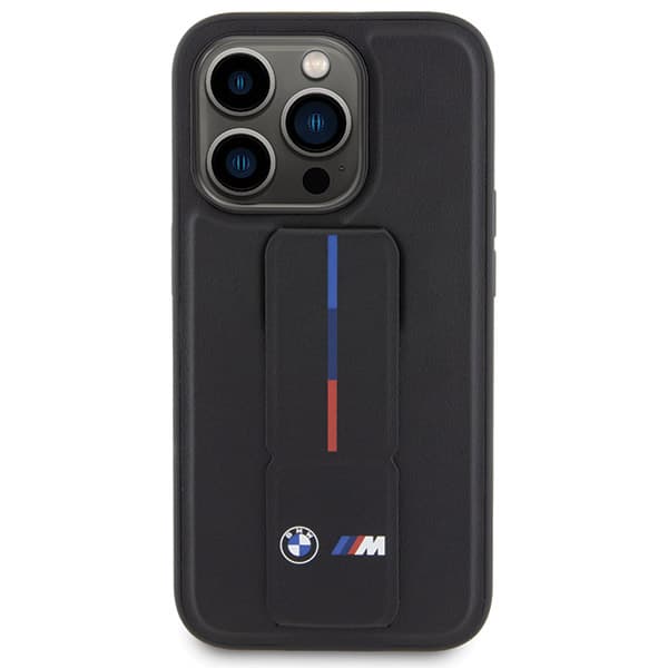 BMW Grip Hot Stamp-cover til iPhone 15 Pro Max, sort