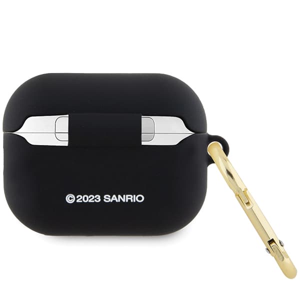 Hello Kitty Silikone 3D Kitty Hovedcover til Airpods Pro 2, Sort