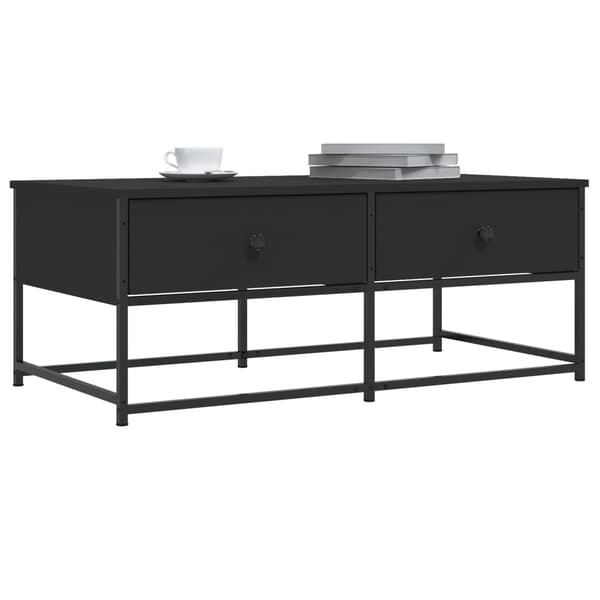 vidaXL sofabord, sort 100x51x40 cm, træbaseret materiale