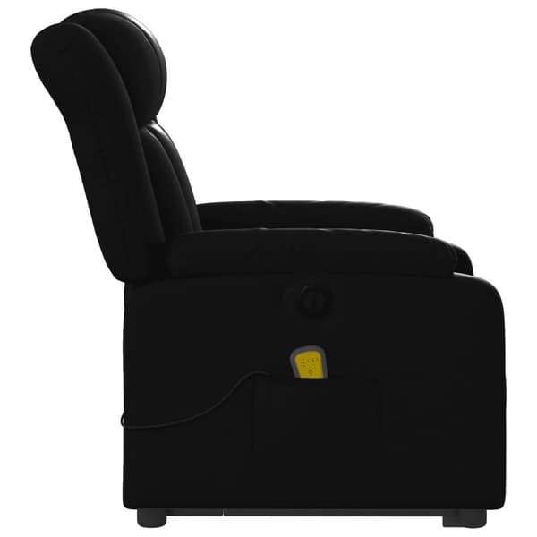 vidaXL elektrisk lænestol med massage, sort