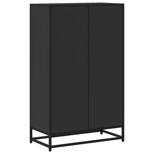 vidaXL bogreol, sort, 65,5x33x107,5 cm