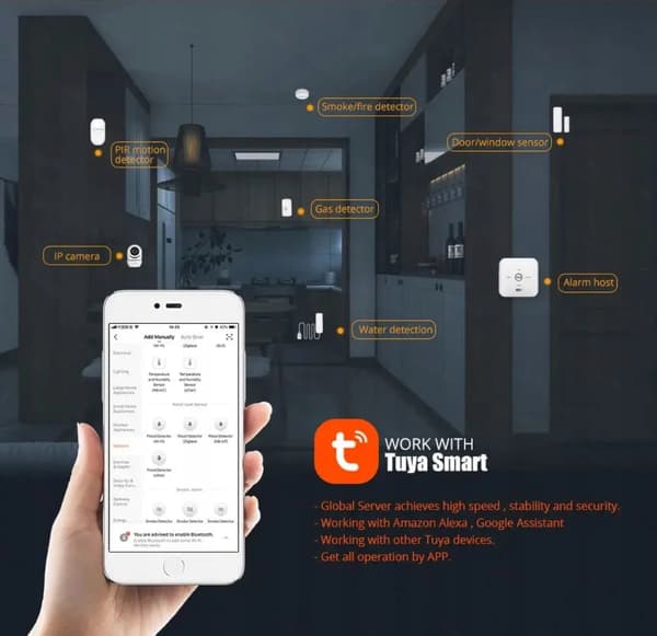 Tuya ZIGBEE vattenläckagesensorsond, ZigBee Gateway krävs