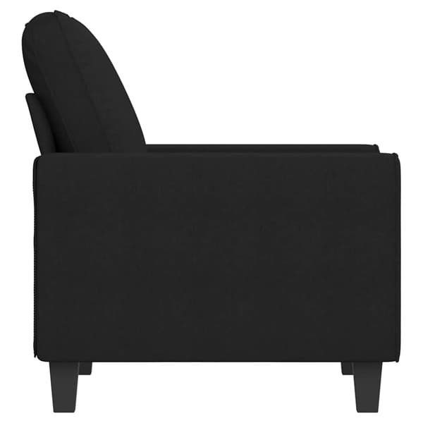 vidaXL lænestol, sort, 60 cm, stofbetræk
