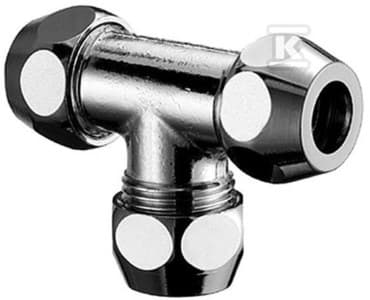 T-stykke 3/8"X3/8"X3/8 CHR