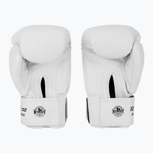 Windy Classic boksehandsker i kunstlæder, hvide, 10 oz