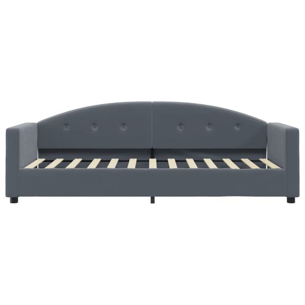 vidaXL Bäddsoffa mörkgrå 80x200 cm sammet