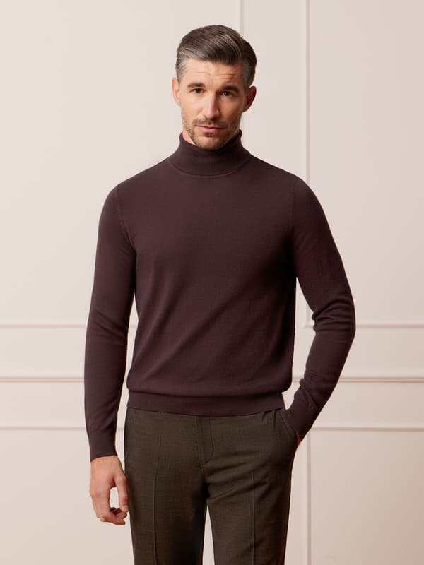 BRACKEN XXL BRUN TURTLENECK