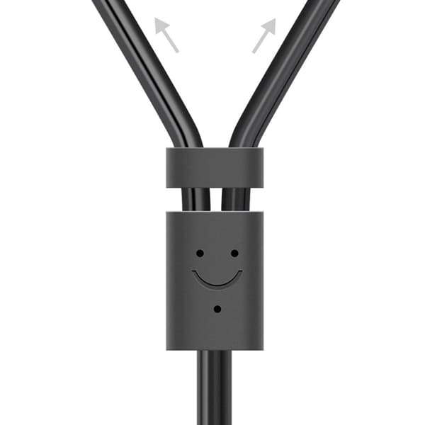 Lydkabel 3,5 mm mini-jack - 2x RCA 1,5m sort
