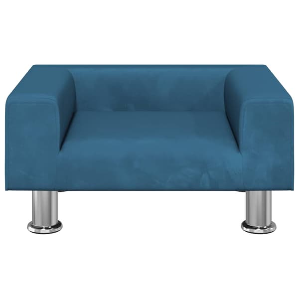 vidaXL Barnsoffa blå 50x40x26,5 cm sammet