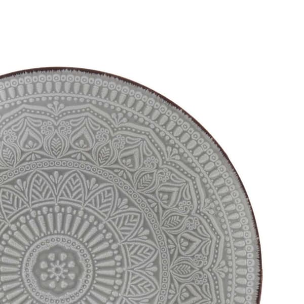 Middagstallerken 27 cm MANDALA grå