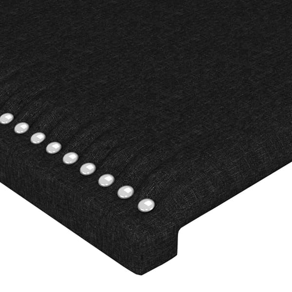 vidaXL sengegavle, 4 stk., sort, 80x5x78/88 cm, stof