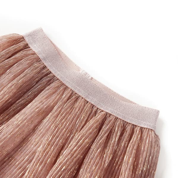 Barnkjol med glitter, diskret rosa, 140
