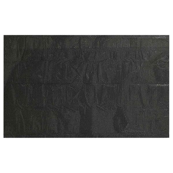 vidaXL rektangulær pooloverdækning 1200 x 600 cm PE sort