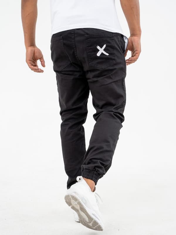 Point X Pocket Joggingbukser Sort/Hvid L