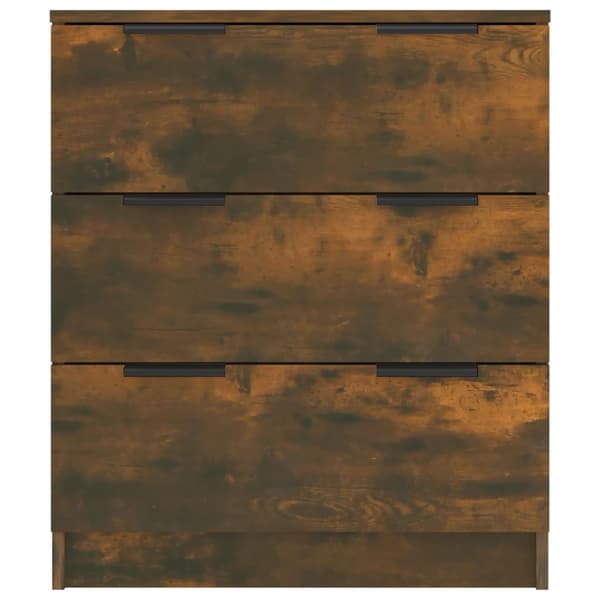 vidaXL kommode, røget eg, 60x30x70 cm, træbaseret materiale