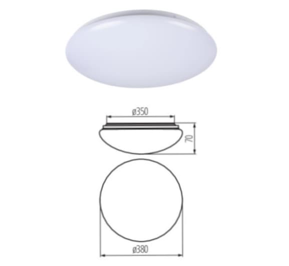 Miledo CORSO LED-taklampa med rörelsesensor 24W Neutral