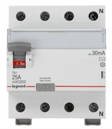 LEGRAND 4P 25A differentialbrytare 411707