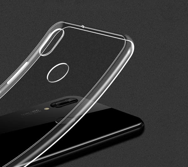 Etui til HUAWEI P20 LITE ULTRA SLIM CLEAR BACK + GLAS