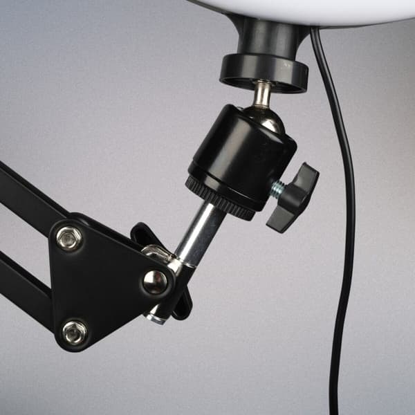 SUPRIMO DLS bordstativ arm ringlampe