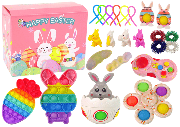 Fidget Toys Pop It påskelegetøjssæt 25 dele