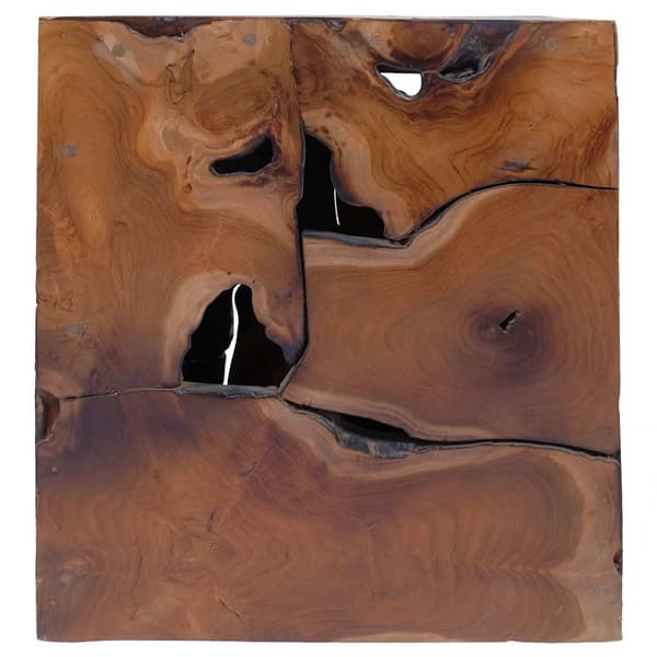 vidaXL Pall massiv teak