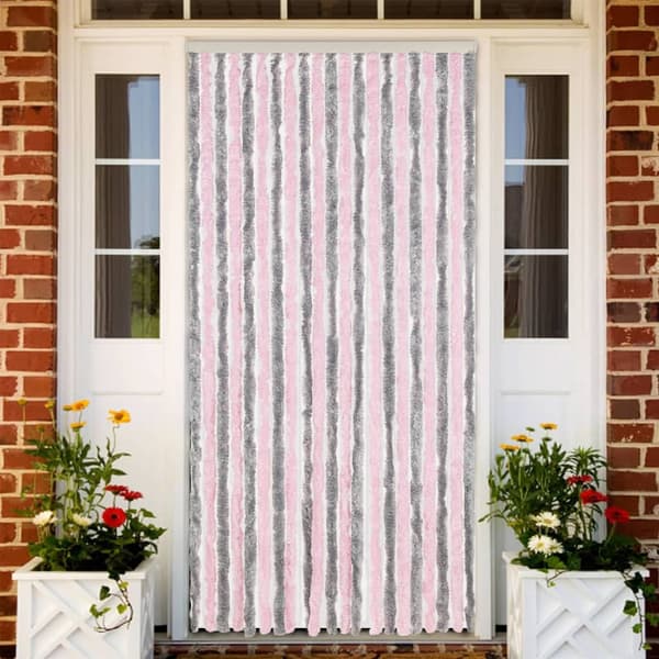 vidaXL Flugnät, Silverrosa, 90x200 cm, Chenille