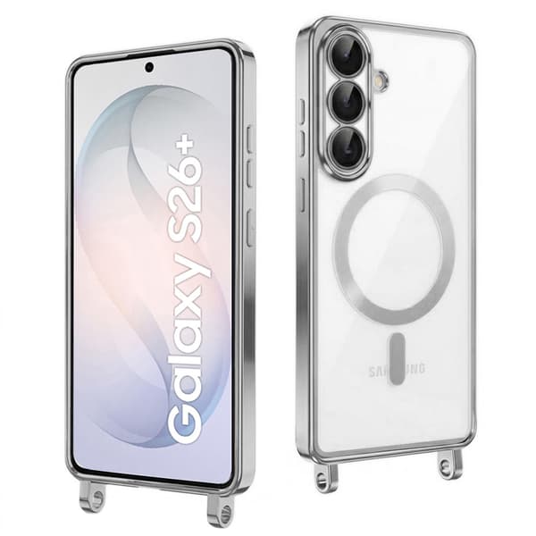 Etui til Samsung Galaxy S26 Plus, Electro MagSafe, Sølv + Snor