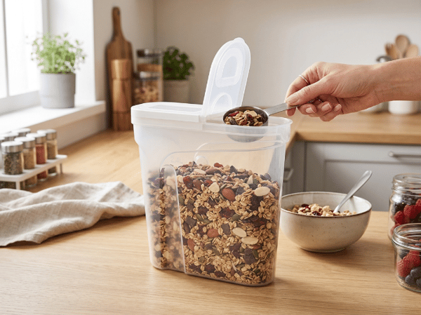 PLASTBEHÅLLARE FÖR BULKMATERIAL MATT 2,4L -JAG