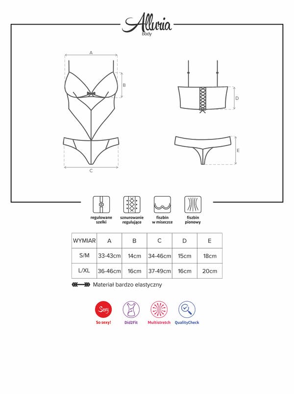 Alluria alusvaatebody S/M