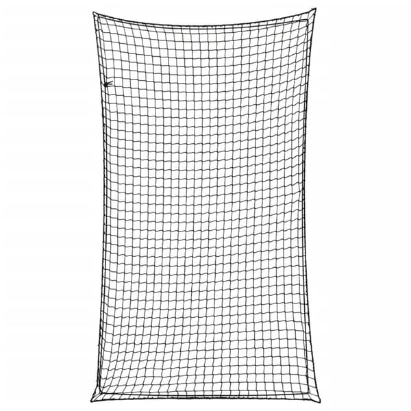 vidaXL Trailernet med elastisk reb sort 6x3,5 m PP