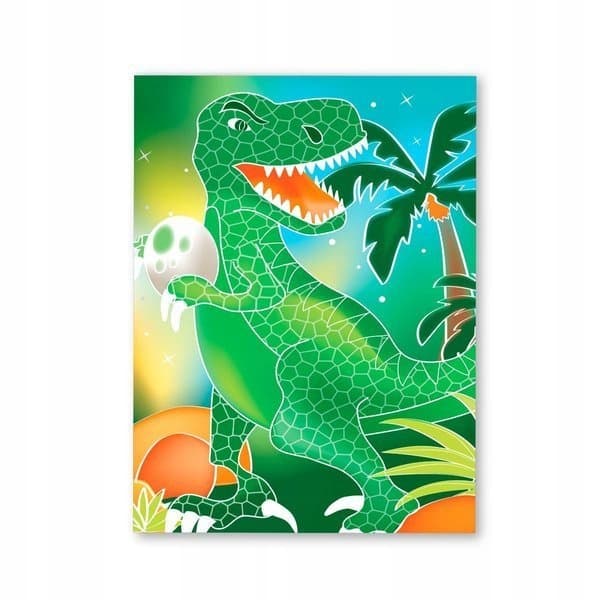 Akvarel dinosaur slikæske