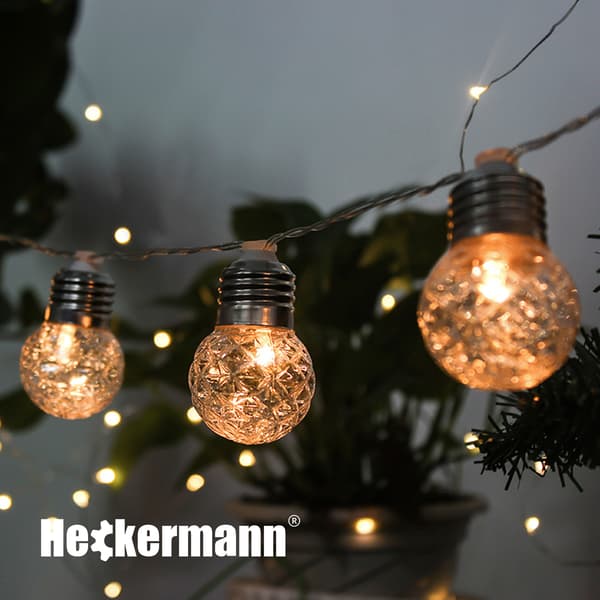 Julelys LED USB Heckermann 20L 6m kugler